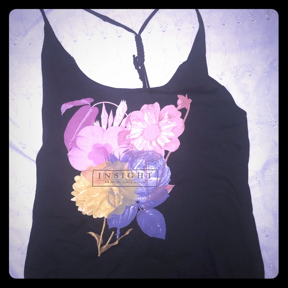 black high low tank top